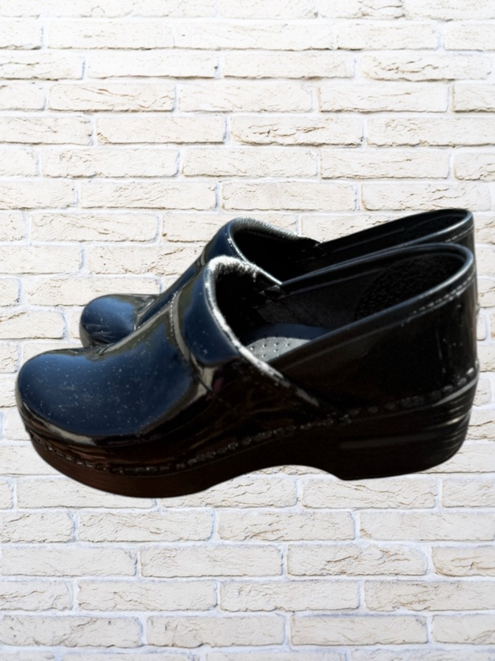 DANSKO Professional Black Patent Leather Shoe - Traditional Style - Size 36